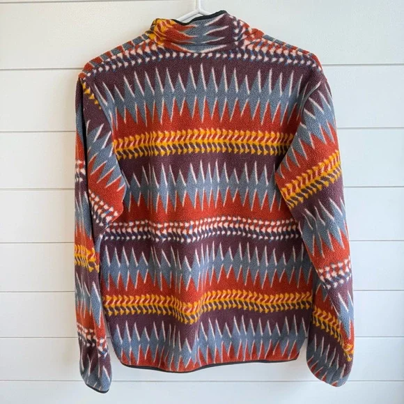 Patagonia Synchilla Snap-T Fleece Pullover Laughing Waters Dark Ruby Size med - Picture 8 of 11